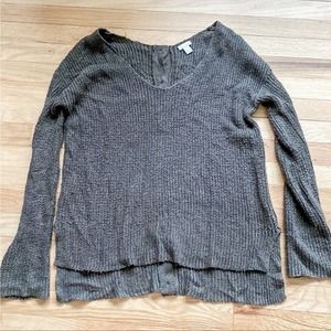 Grey hinge knit sweater size S